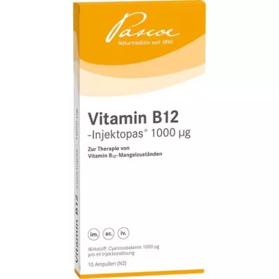 VITAMIN B12 INJEKTOPAS 1 000 μg Injektionsvätska, lösning, 10X1 ml