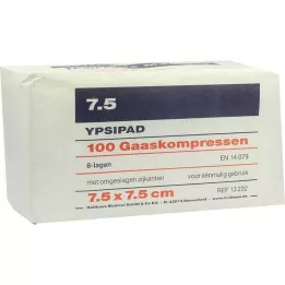 MULLKOMPRESSEN Ypsipad 7,5x7,5 cm icke-steril 8x, 100 st