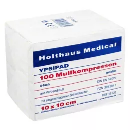 MULLKOMPRESSEN Ypsipad 10x10 cm icke-steril 8x, 100 st