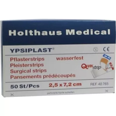 PFLASTERSTRIPS Ypsiplast vattentät 2,5x7,2 cm, 50 st