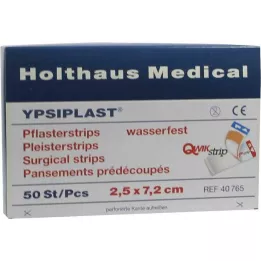 PFLASTERSTRIPS Ypsiplast vattentät 2,5x7,2 cm, 50 st
