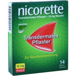NICORETTE TX Plåster 15 mg, 14 st
