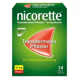 NICORETTE TX Plåster 15 mg, 14 st