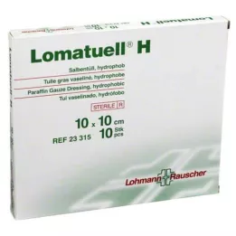 LOMATUELL H Salva tyll 10x10 cm steril, 10 st