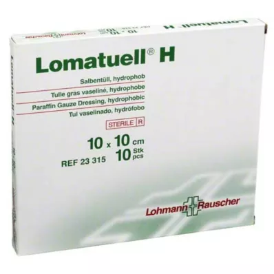 LOMATUELL H Salva tyll 10x10 cm steril, 10 st
