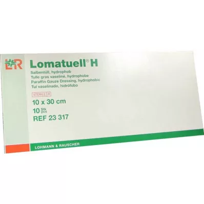 LOMATUELL H Salva tyll 10x30 cm steril, 10 st