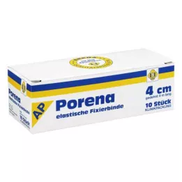 PORENA Elastiskt gasbinda 4 cm vit utan cellplast, 10 st