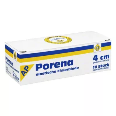 Porena elastisk gasbinda 4cm utan cellovit, 10 st Porena elastisk gasbinda 4cm utan cellovit, 10 st