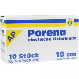 PORENA Elastiskt gasbinda 10 cm vit utan cellplast, 10 st
