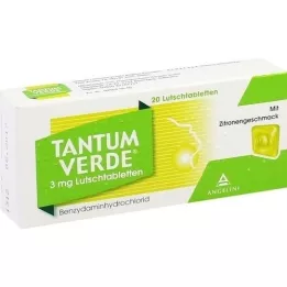 TANTUM VERDE 3 mg sugtablett med citronsmak, 20 st