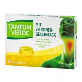 TANTUM VERDE 3 mg sugtablett med citronsmak, 20 st