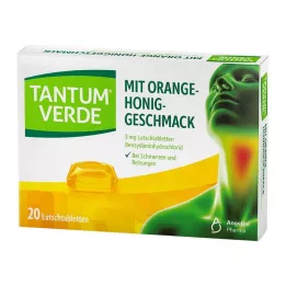 TANTUM VERDE 3 mg sugtablett med smak av apelsin och honung, 20 st