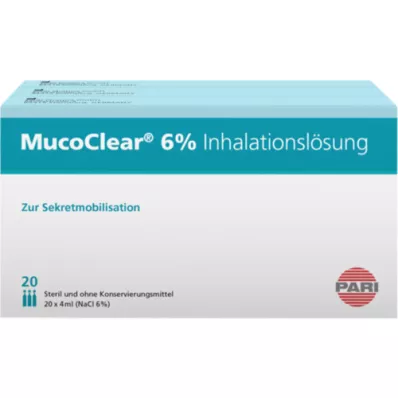 MUCOCLEAR 6 % NaCl inhalationslösning, 60X4 ml