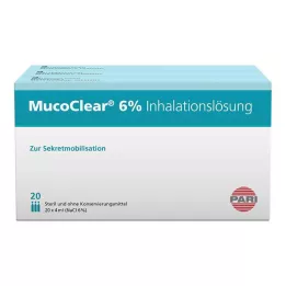 MUCOCLEAR 6 % NaCl inhalationslösning, 60X4 ml