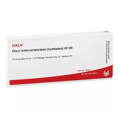 DISCI intervertebral lumbales GL D 5 ampuller, 10X1 ml DISCI intervertebral lumbales GL D 5 ampuller, 10X1 ml