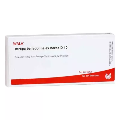 ATROPA belladonna ex Herba D 10 Ampuller, 10X1 ml ATROPA belladonna ex Herba D 10 Ampuller, 10X1 ml