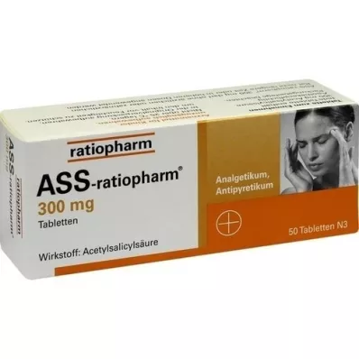 ASS-ratiopharm 300 mg tabletter, 50 st