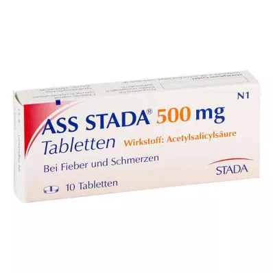 ASS STADA 500 mg tabletter, 10 st