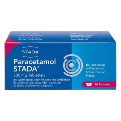 PARACETAMOL STADA 500 mg tabletter, 10 st PARACETAMOL STADA 500 mg tabletter, 10 st