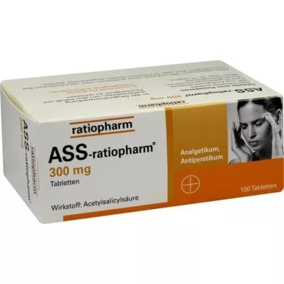 ASS-ratiopharm 300 mg tabletter, 100 st