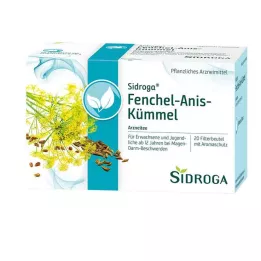 SIDROGA Fänkål Anis Kummin Te Filterpåse, 20X2.0 g