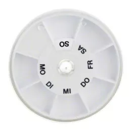 TABLETTENSPENDER Icron 7-fack transp.lock rund, 1 st