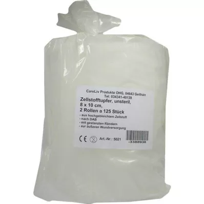 ZELLSTOFFTUPFER 8x10 cm rulle, 2X125 st ZELLSTOFFTUPFER 8x10 cm rulle, 2X125 st