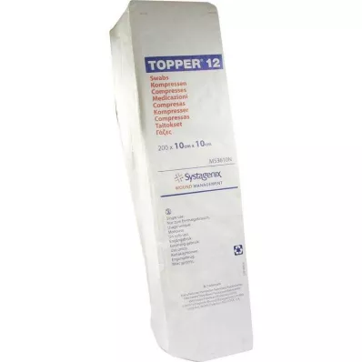 Topper 12 kompress icke-steril 10x10 cm, 200 st Topper 12 kompress icke-steril 10x10 cm, 200 st