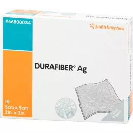 DURAFIBER Ag 5x5 cm förband, 10 st