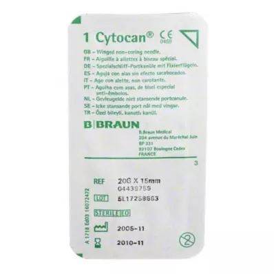 CYTOCAN Portkanyl 20 G 15 mm, 1 st CYTOCAN Portkanyl 20 G 15 mm, 1 st
