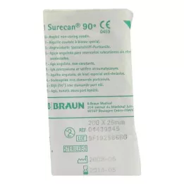 SURECAN Portkanyl 20 Gx25 mm vinklad, 1 st