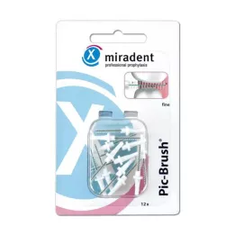 MIRADENT Interd.Pic-Brush ersättningspensel fin vit, 12 st