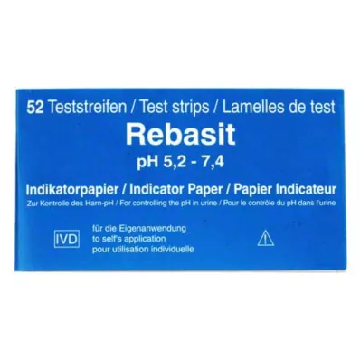 Rebasit indikatorpapper, 1 sid Rebasit indikatorpapper, 1 sid