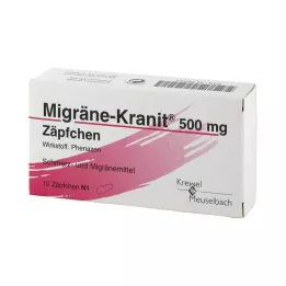MIGRÄNE KRANIT 500 mg suppositorium, 10 st