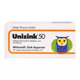 UNIZINK 50 enterotabletter, 50 st