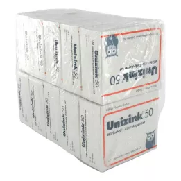 UNIZINK 50 enterotabletter, 10X100 st