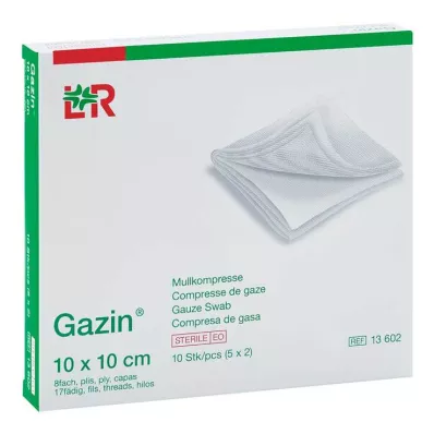 GAZIN Gasbinda komp.10x10 cm steril 8x, 5X2 st