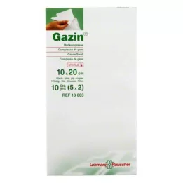 GAZIN Gasväv komp.10x20 cm steril 8x, 5X2 st