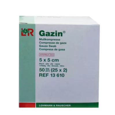 GAZIN Gasbinda komp.5x5 cm steril 8x, 25X2 st