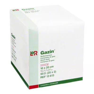 GAZIN Gasväv komp.10x20 cm steril 8x, 25X2 st