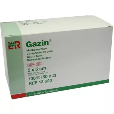 GAZIN Gasbinda komp.5x5 cm steril 8x, 50X2 st