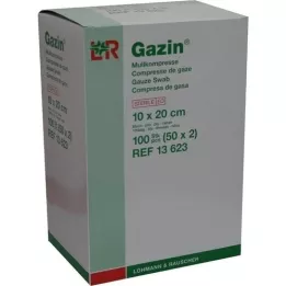 GAZIN Gasväv komp.10x20 cm steril 8x, 50X2 st