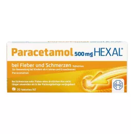 PARACETAMOL 500 mg HEXAL mot feber och smärta Tab. 20 st
