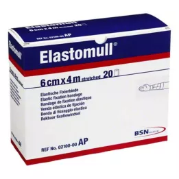 ELASTOMULL 6 cmx4 m elastiskt fixeringsband 2100, 20 st