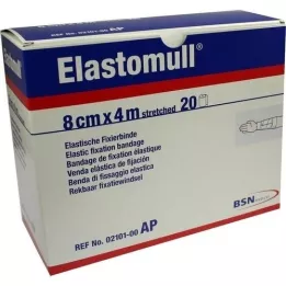 ELASTOMULL 8 cmx4 m elastiskt fixeringsband 2101, 20 st