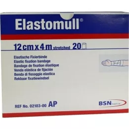 ELASTOMULL 12 cmx4 m elastiskt fixeringsband 2103, 20 st