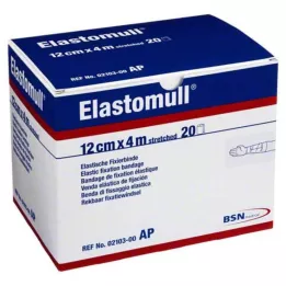 ELASTOMULL 12 cmx4 m elastiskt fixeringsband 2103, 20 st