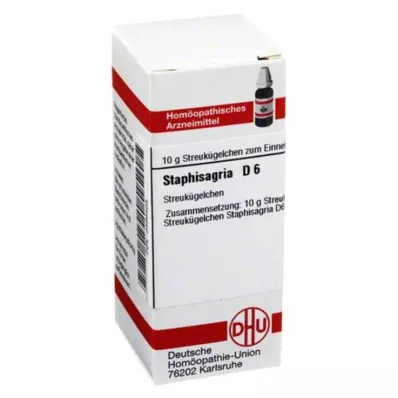 STAPHISAGRIA D 6 kulor, 10 g STAPHISAGRIA D 6 kulor, 10 g