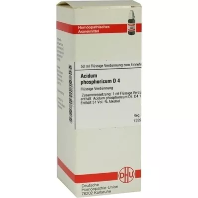 ACIDUM PHOSPHORICUM D 4 utspädning, 50 ml