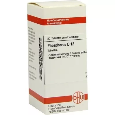 PHOSPHORUS D 12 tabletter, 80 st